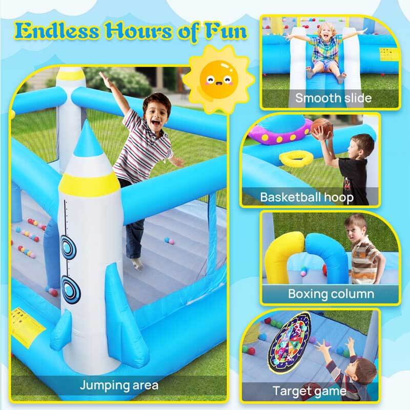 Blue Multifunctional Inflatable Bouncer