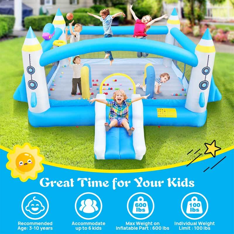 Blue Multifunctional Inflatable Bouncer