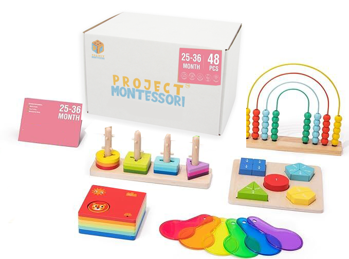 Early Learning Toy Bundle: 6 in 1 Box Educational Montessori Play Set