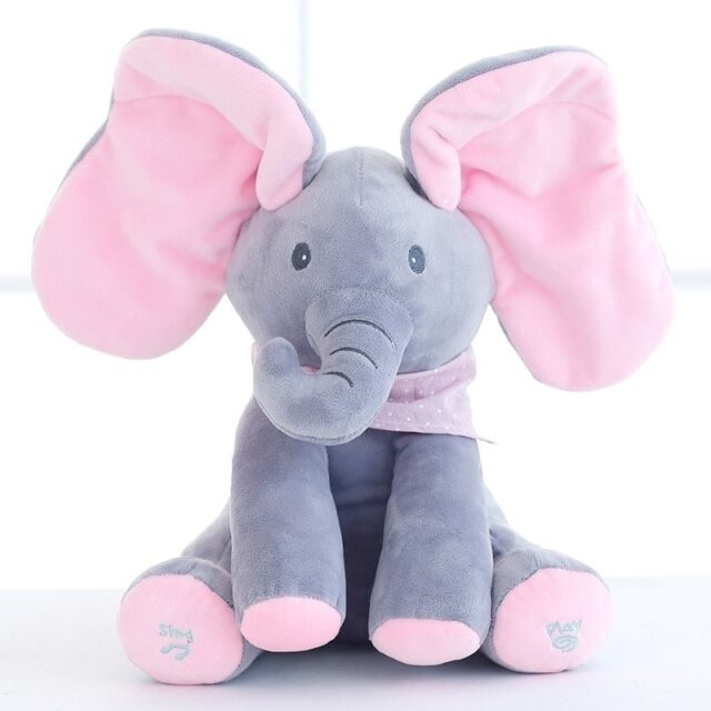 PEEK A BOO MUSICAL ELEPHANT TOY