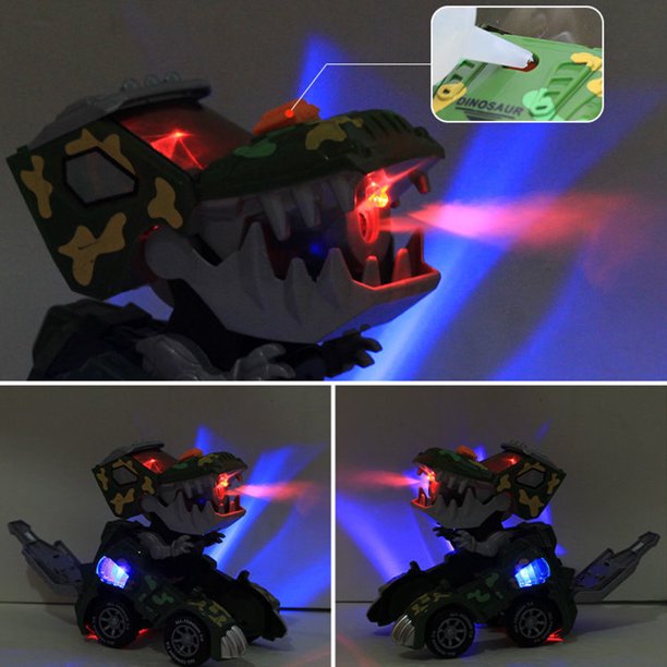 Transforming Dinosaur LED Camo Spray SUV Car