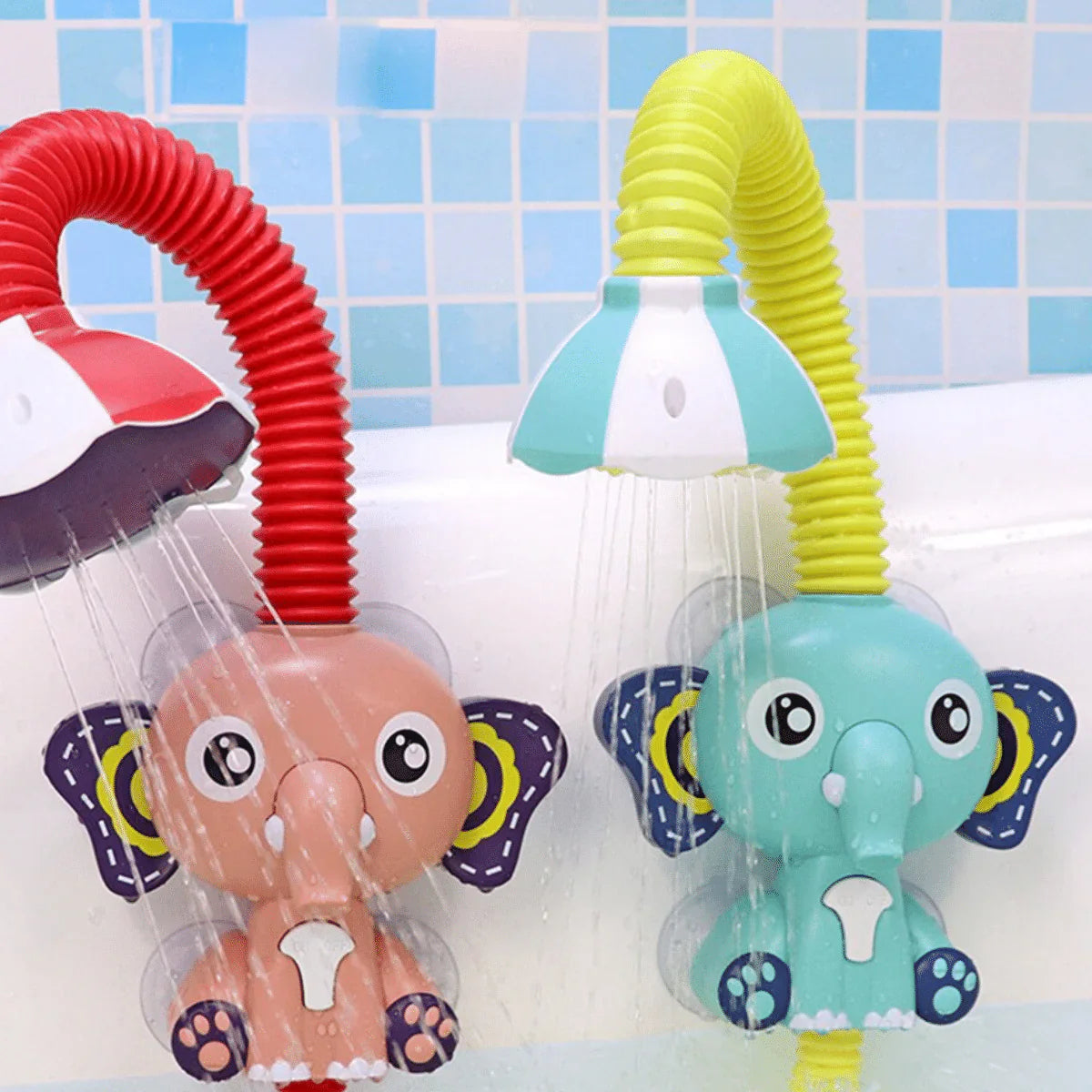 Elephant Baby Shower - Electric Handheld Sprinkler for Kids