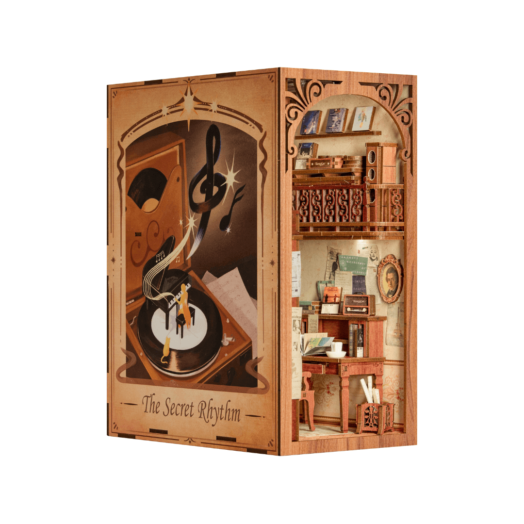 The Secret Rhythm Book Nook | Miniacraft (Dust Cover Included)