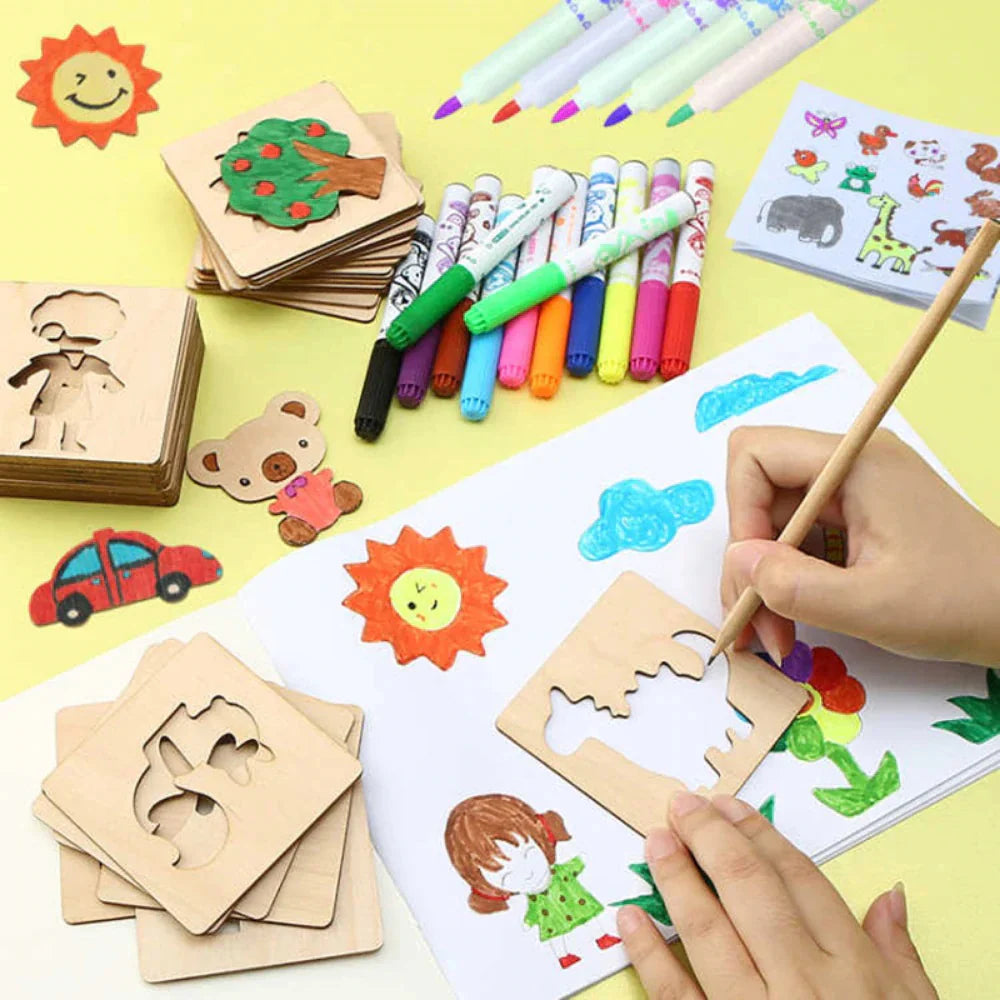 Creative Stencils – Encourage Drawing with Shapes