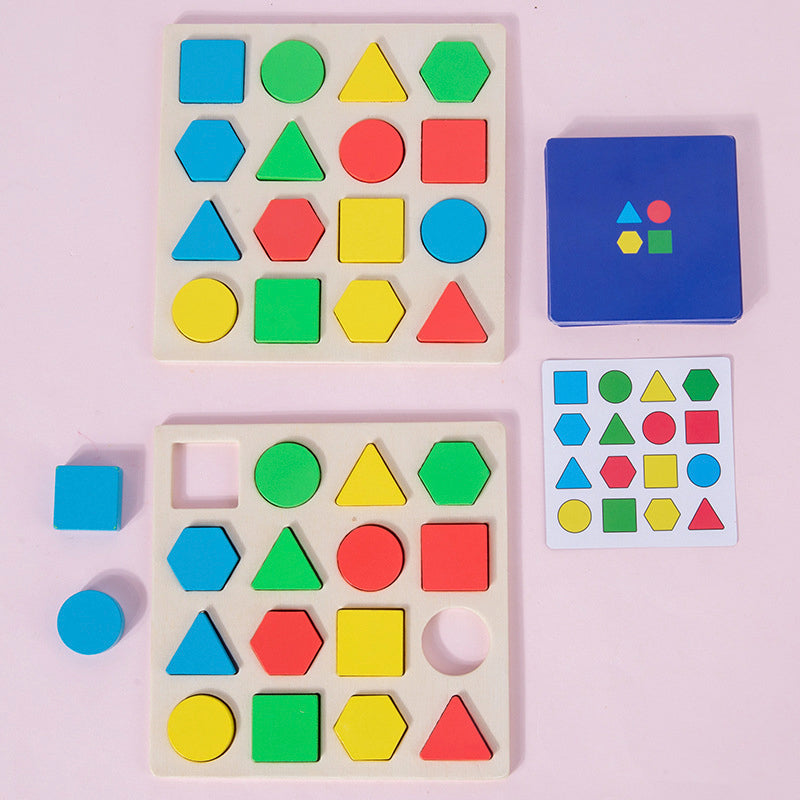 Shape Matching Game Color Sensory Educational Toy