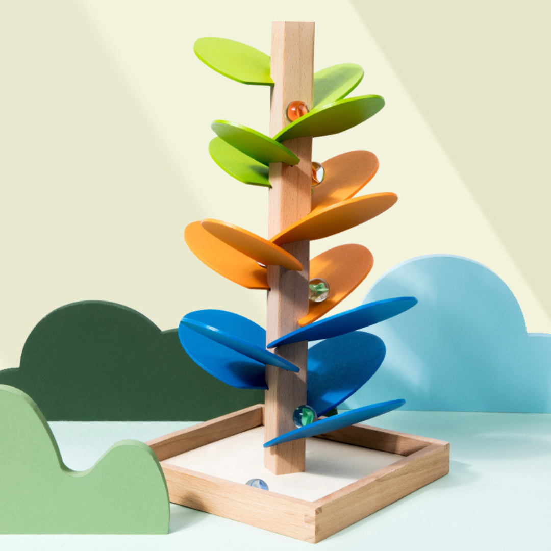 Montessori Rainbow Marble Tower