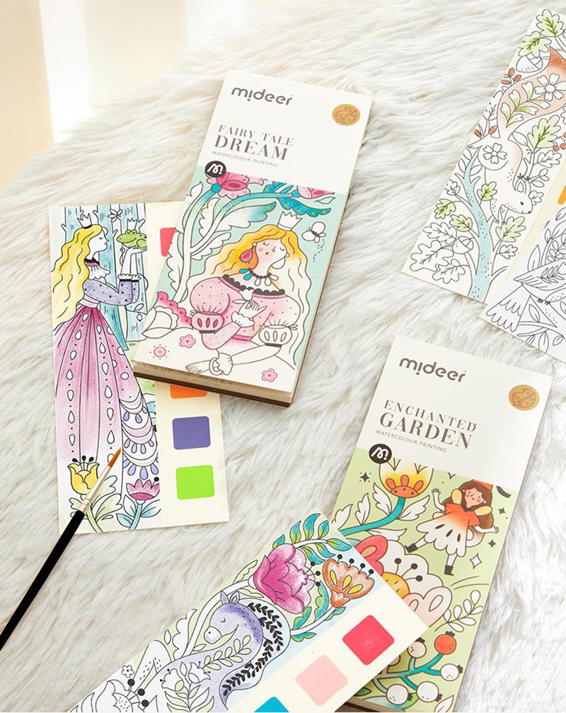 Coloring Book with Watercolors – Fun with 6 Colors