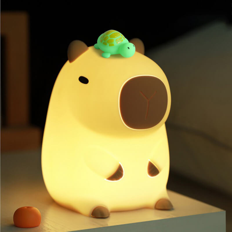 2024 Capybara Squishy Silicone Night Light - Perfect Gift for Kids and Girls