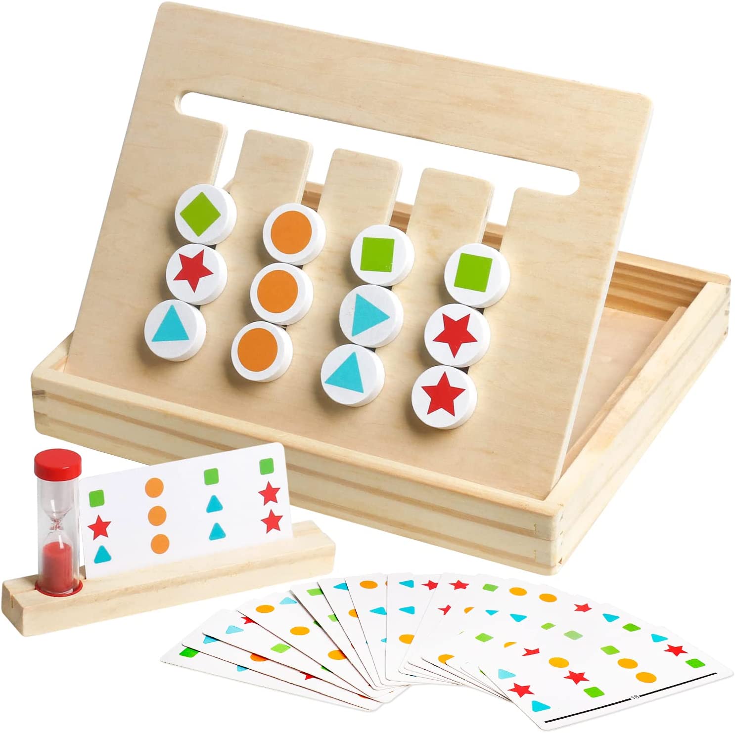 Educational Montessori Double Sided Matching Game Box