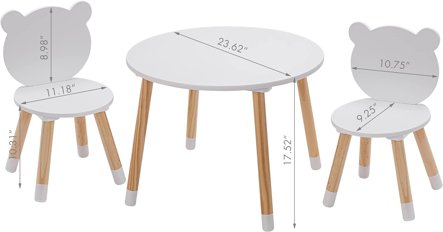 Montessori Kids Table and Chairs Set