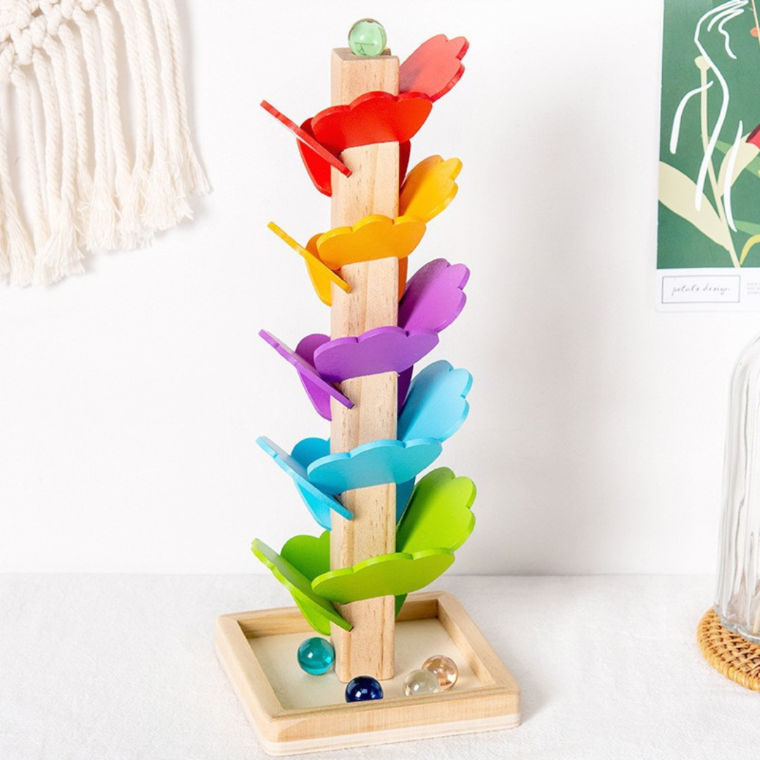 Montessori Rainbow Marble Tower