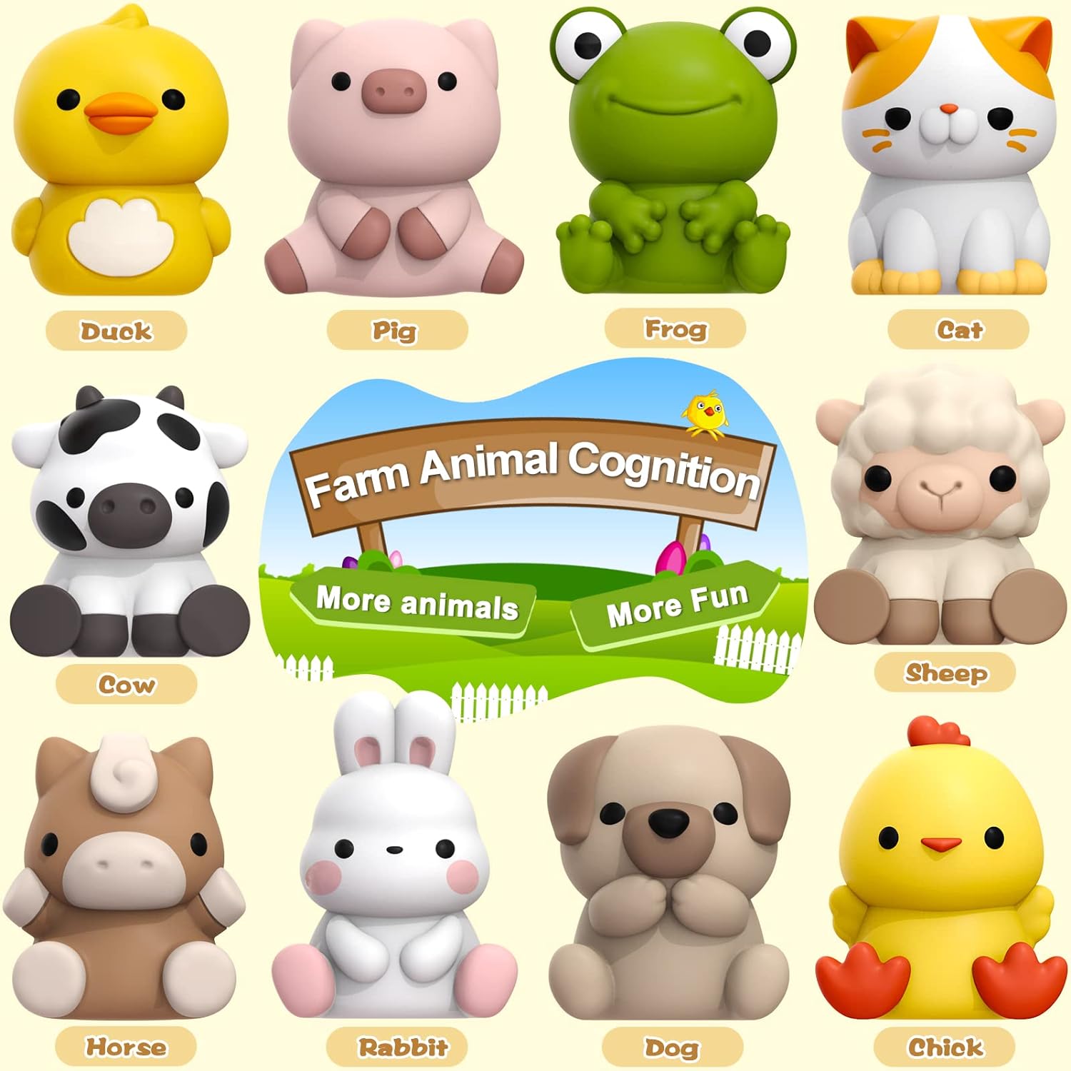 Farm Animals Set (20 Animals)