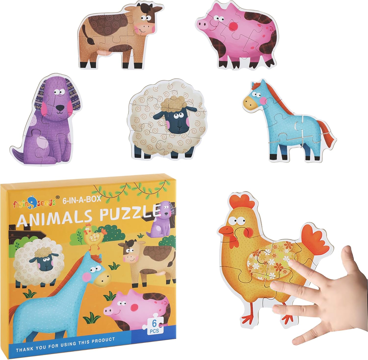 Wooden Jigsaw Puzzles for Toddlers