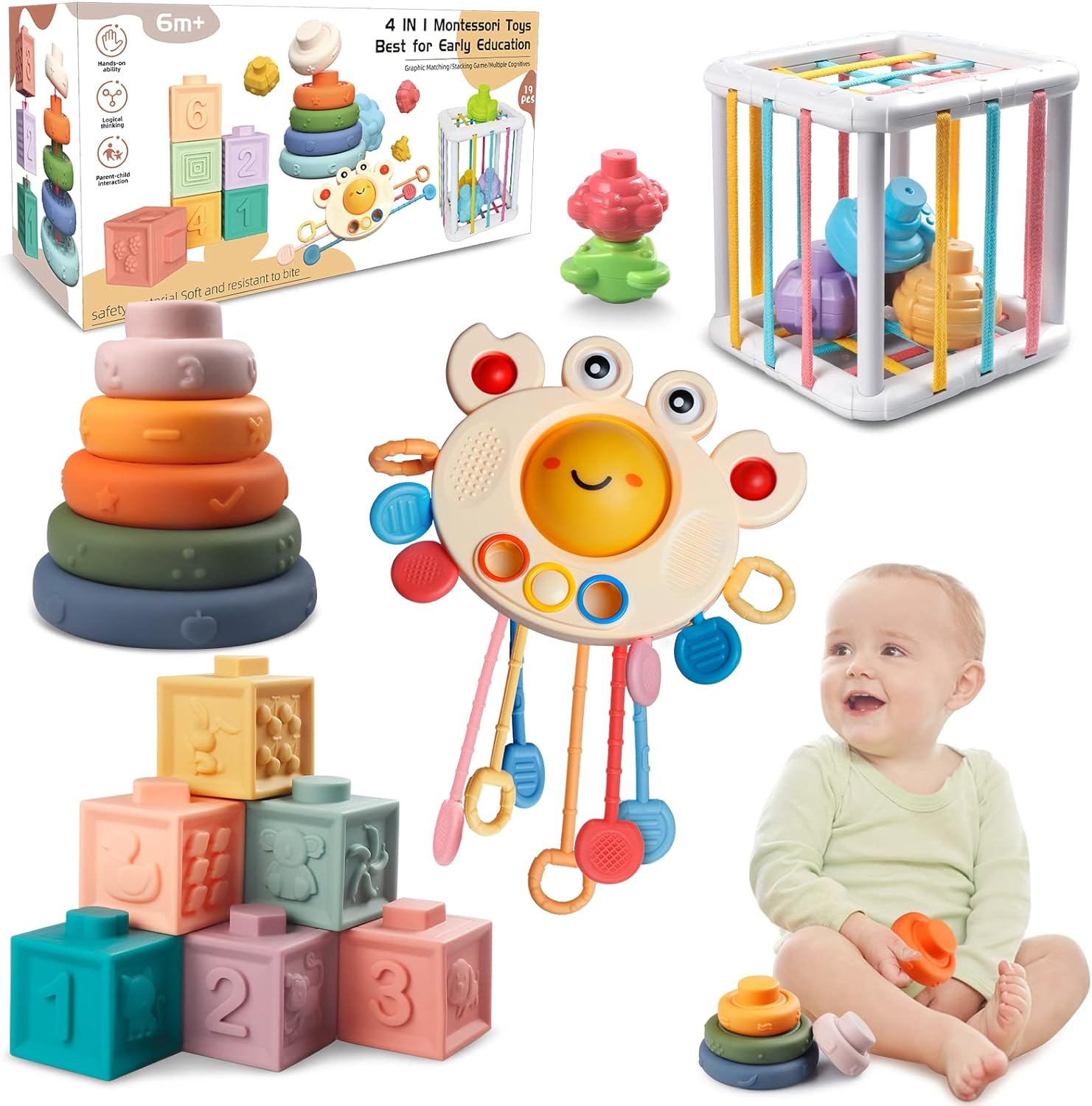 Montessori Baby Sensory Toys