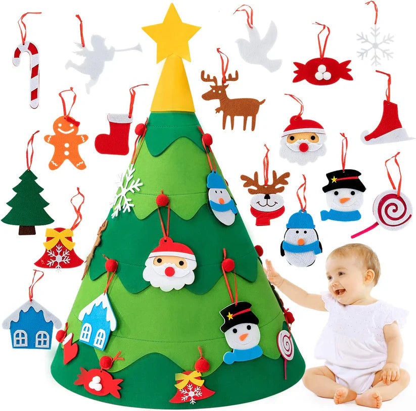 Montessori 3D DIY Felt Christmas Tree