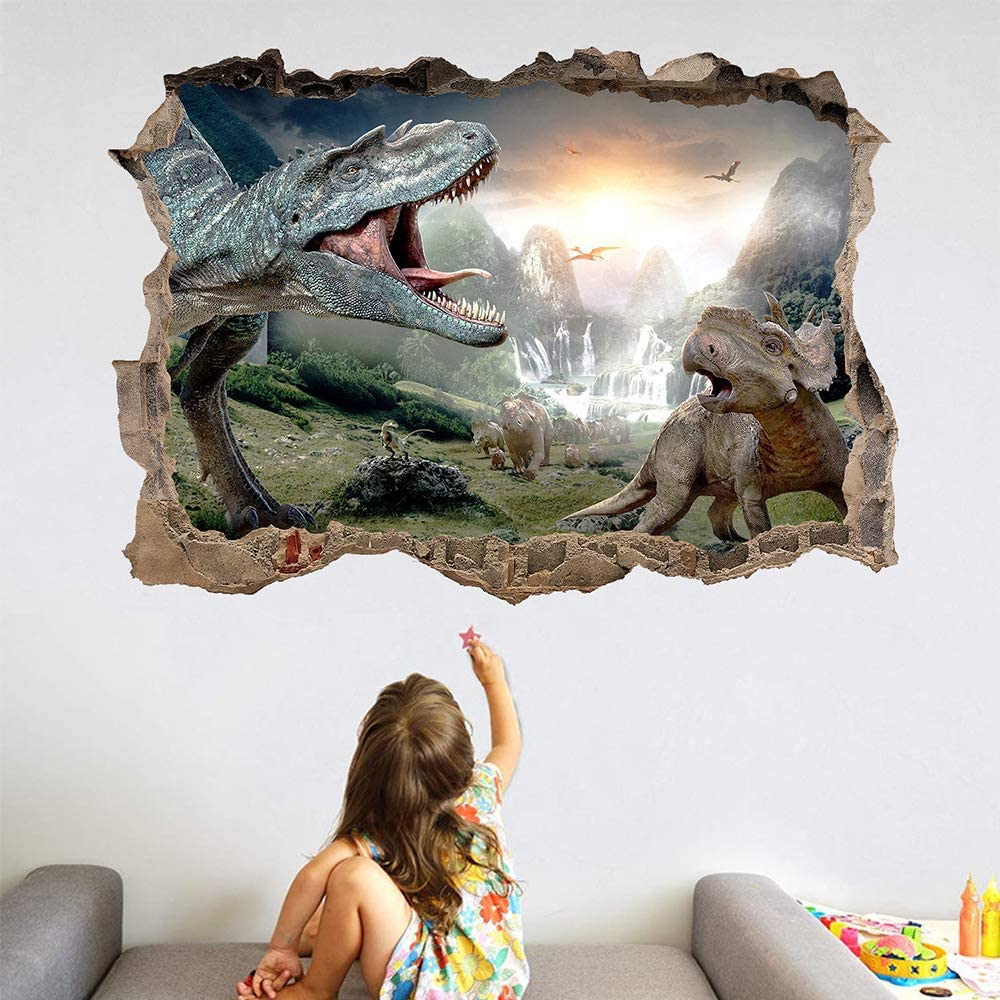 3D Jurassic Park World Dinosaur Wall Sticker Decal