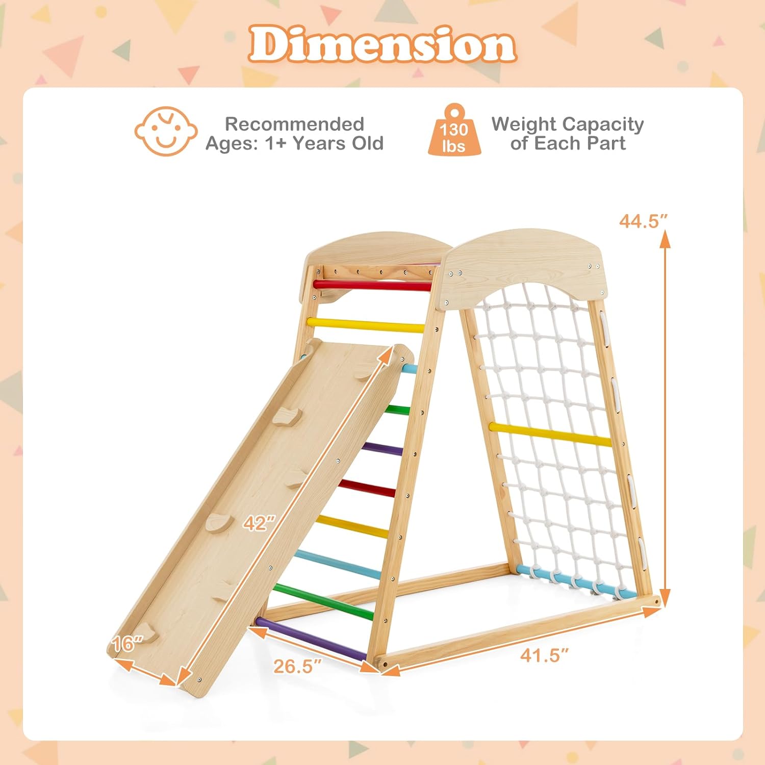 Montessori Climbing Tower with Ramp