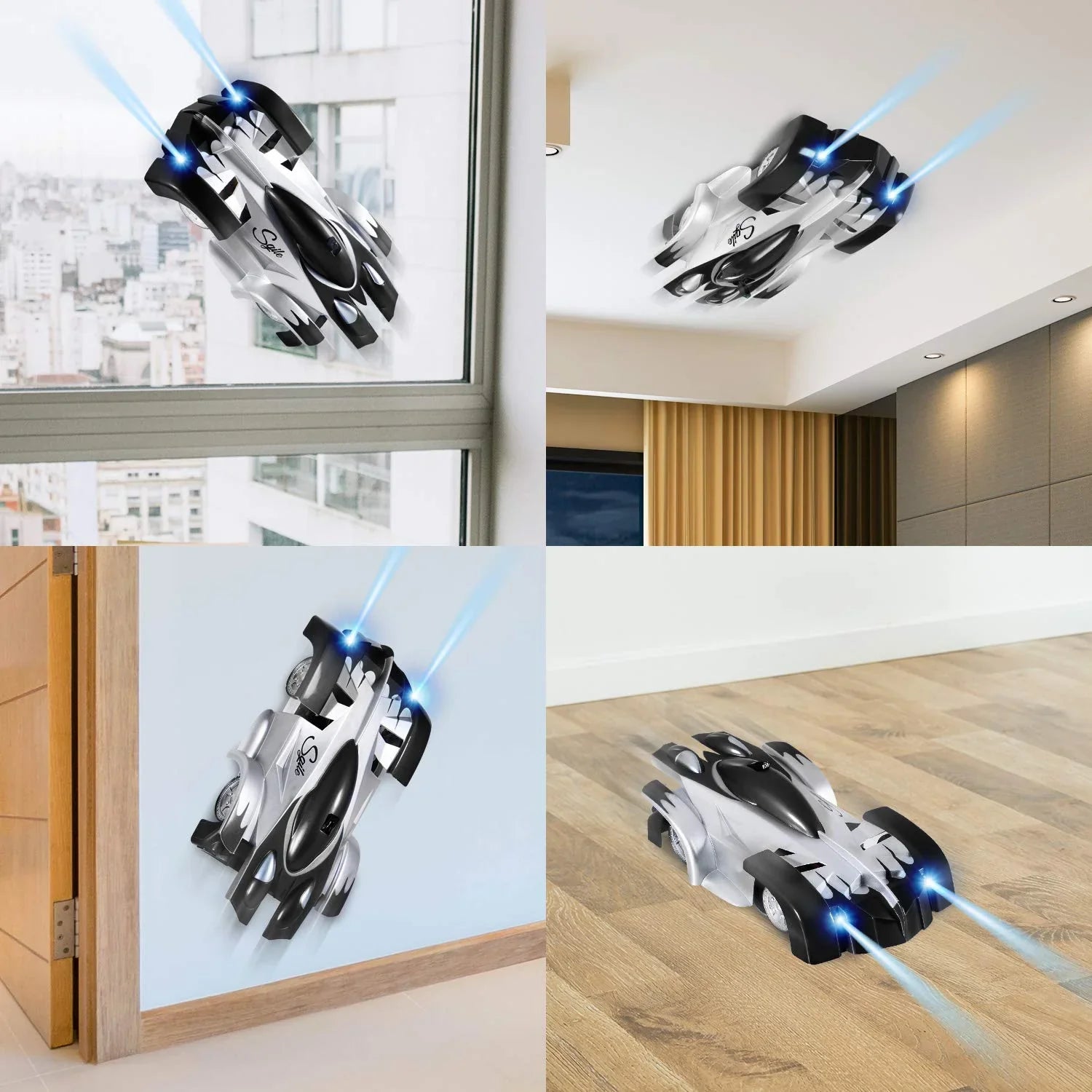 Gravity Defying RC Car - Stunt Car for Walls and Ceilings