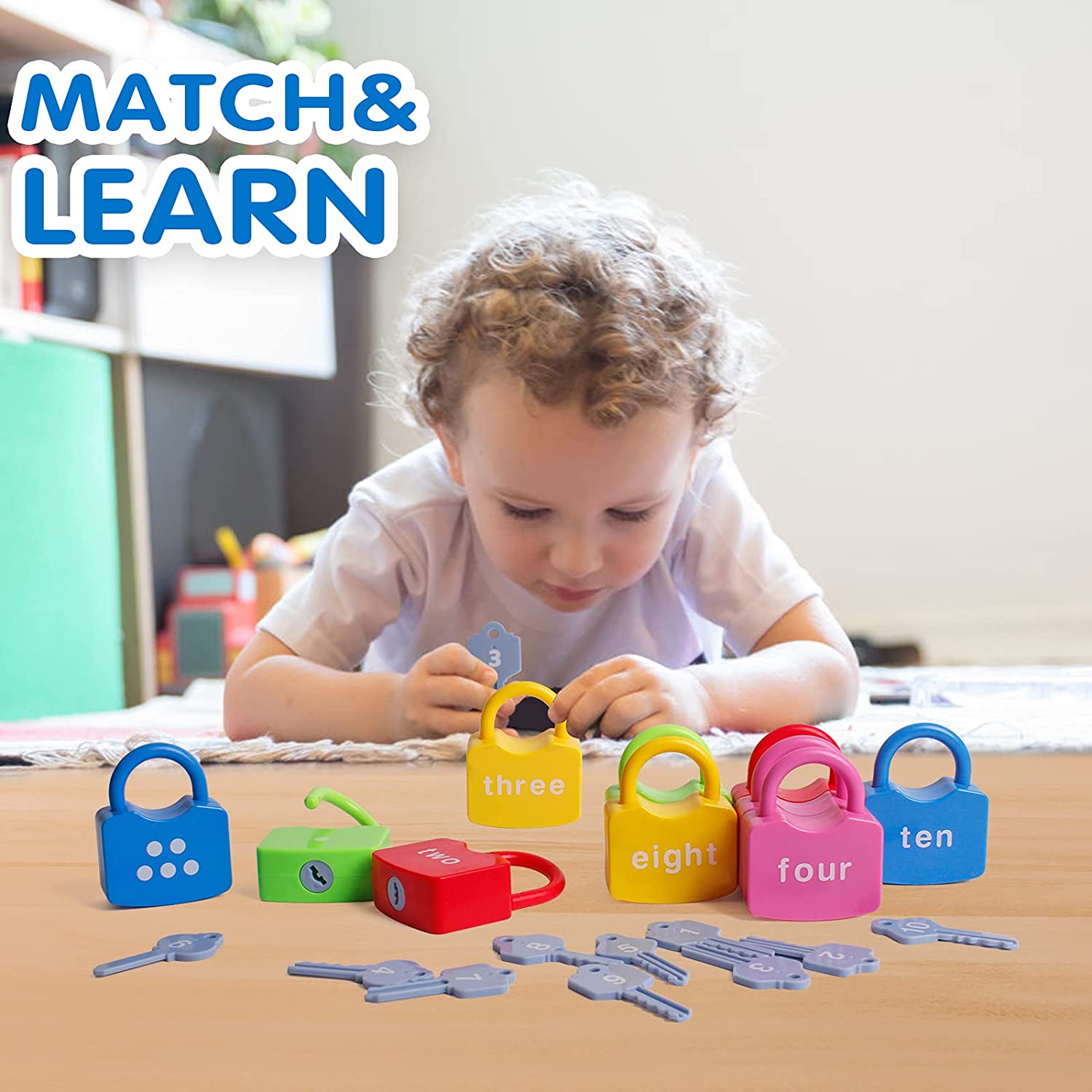 Number Learning Locks & Keys Kit