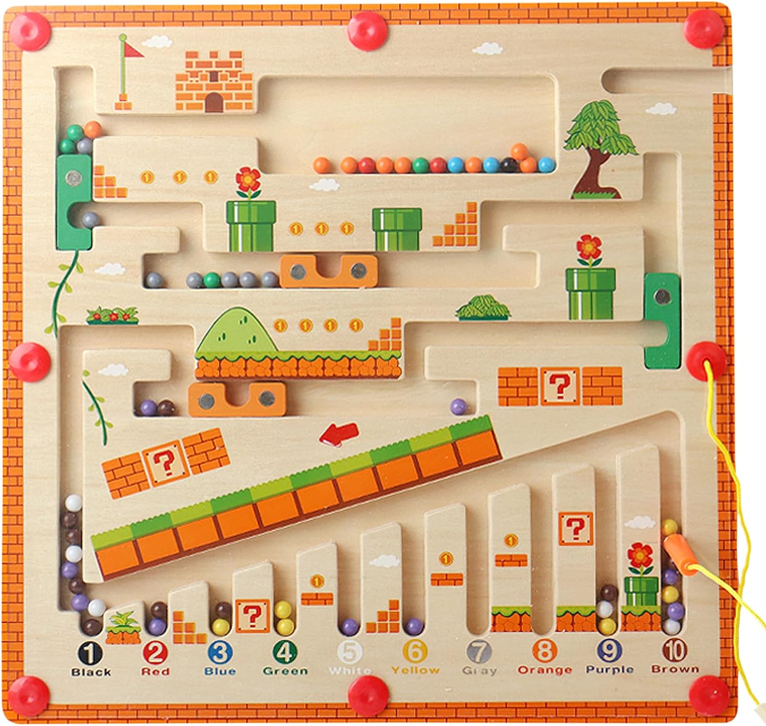 Montessori Magnetic Maze Board