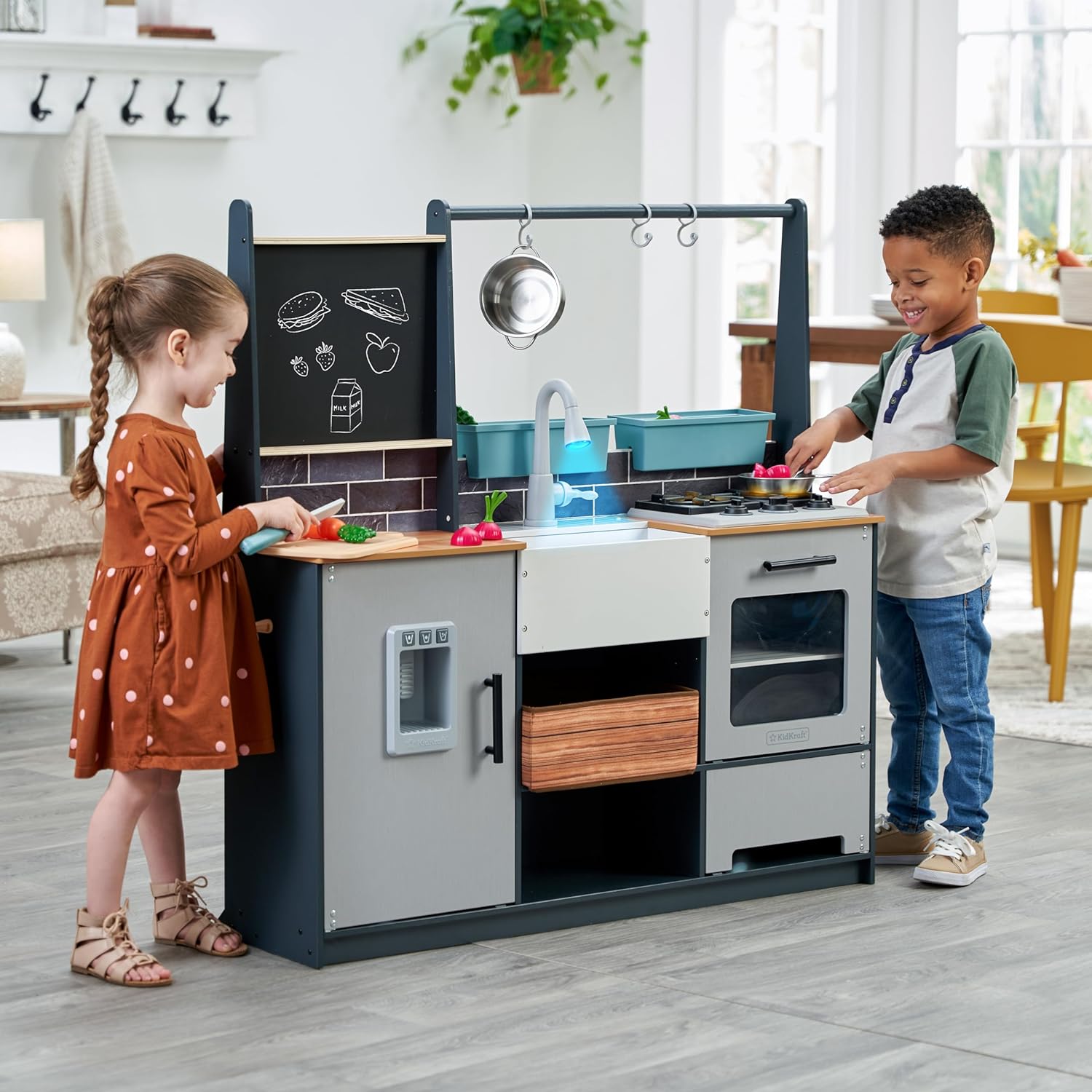 Montessori Wooden Kids Play Kitchen