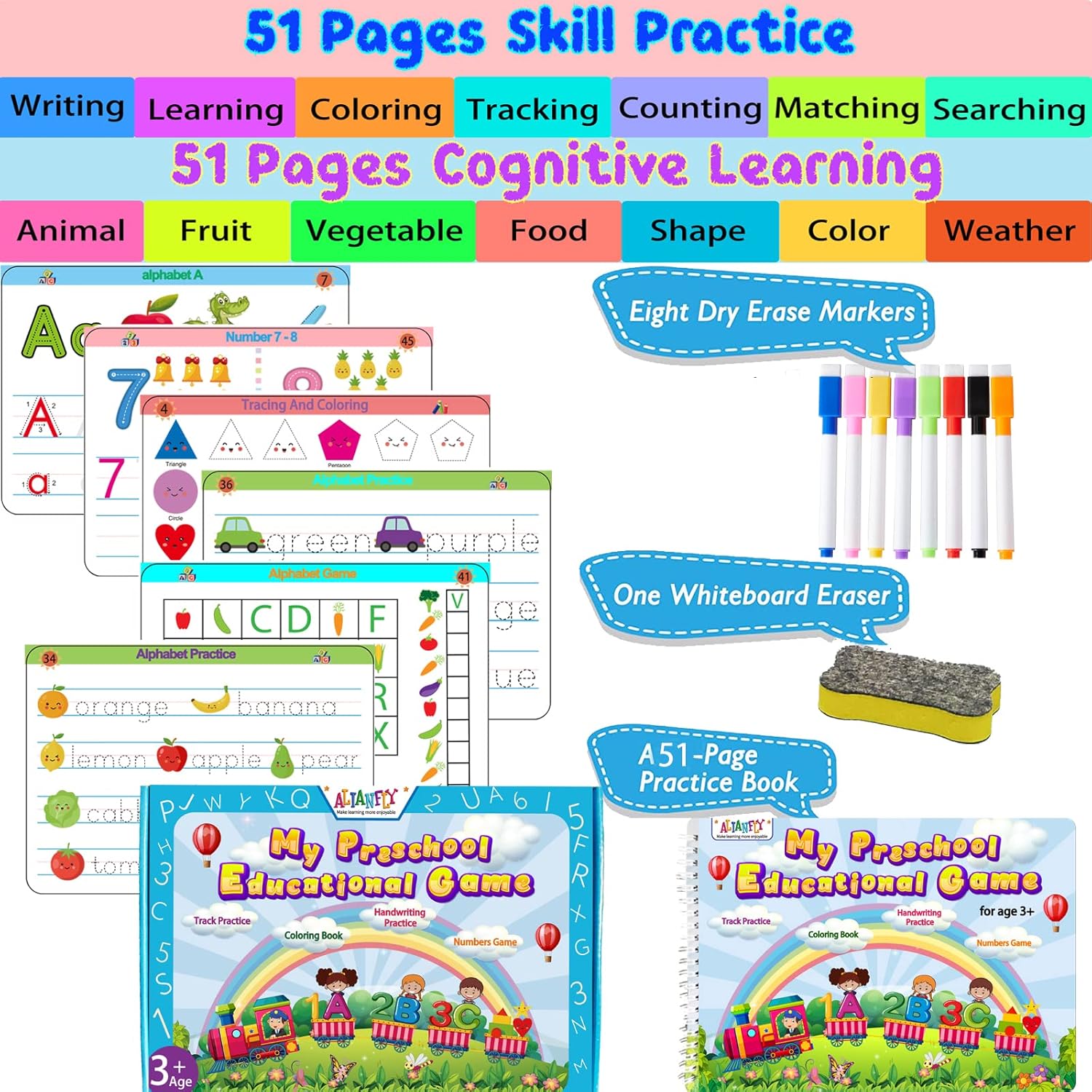 Montessori Preschool Workbook