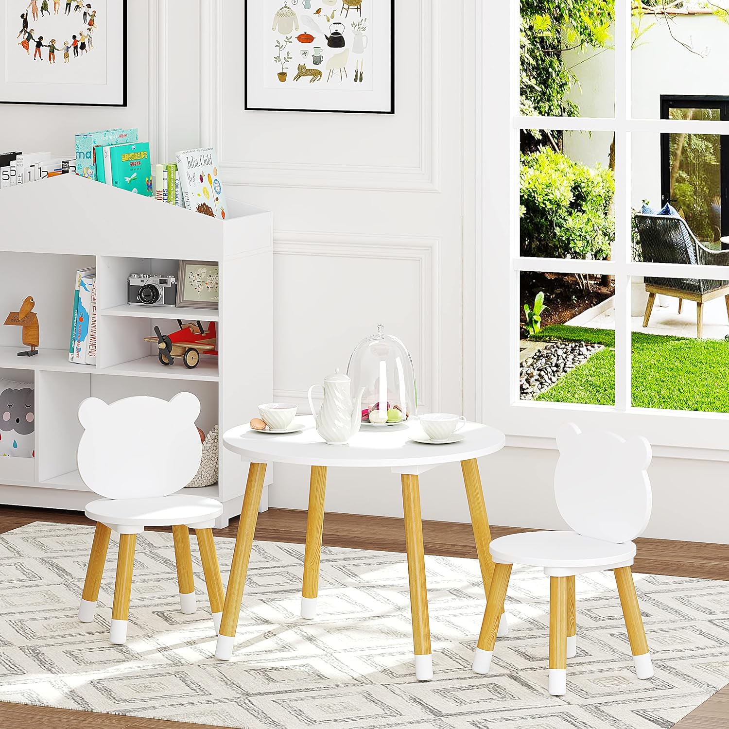 Montessori Kids Table and Chairs Set