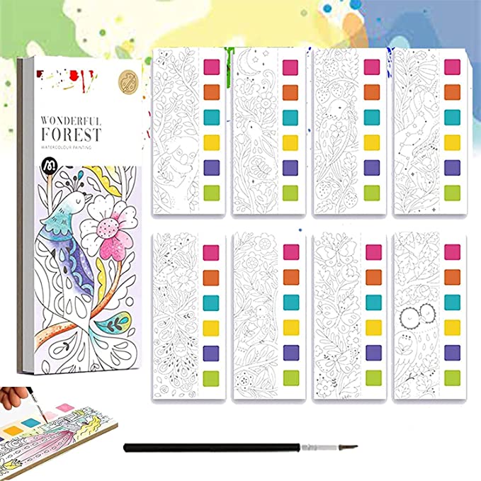 Coloring Book with Watercolors – Fun with 6 Colors