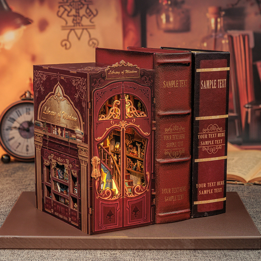 Library of Wisdom Book Nook | Miniacraft