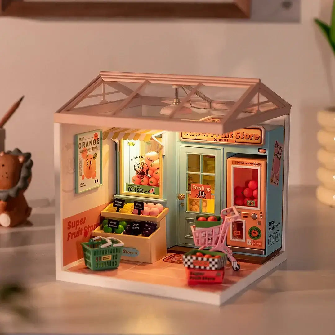 Super Fruit Store DIY Plastic Miniature House | Miniacraft