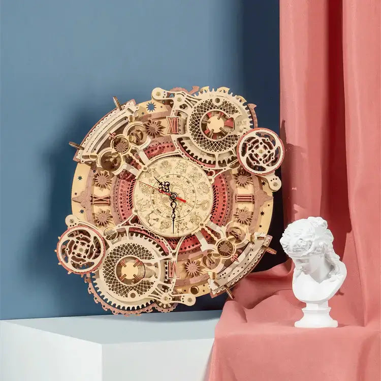 Zodiac Mechanical Wall Clock | Miniacraft