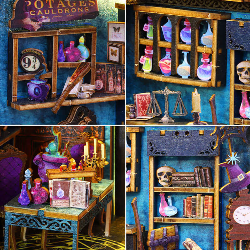 Magic Market Book Nook | Miniacraft (Music Box)