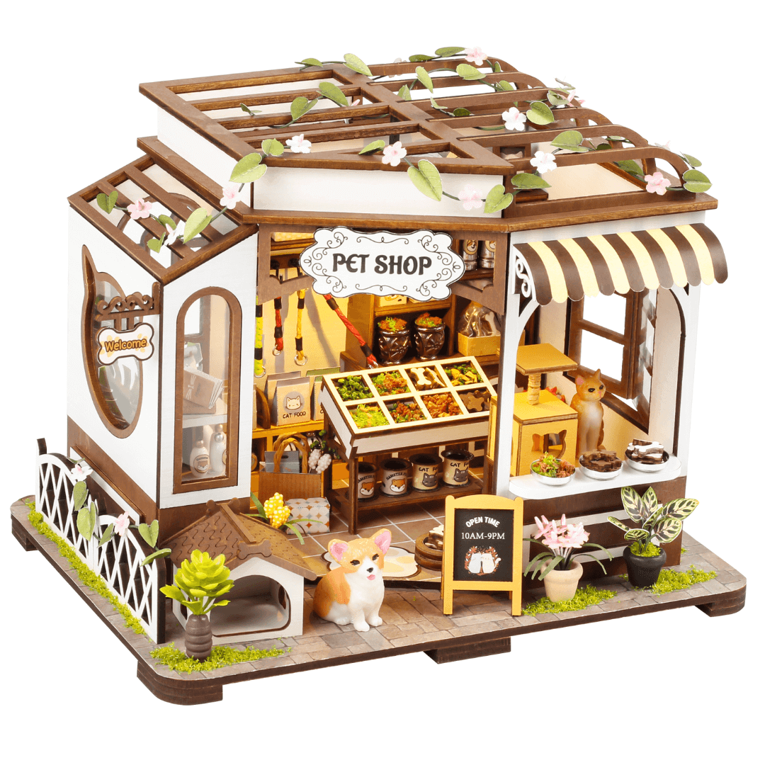 Pet Shop DIY Miniature House | Miniacraft