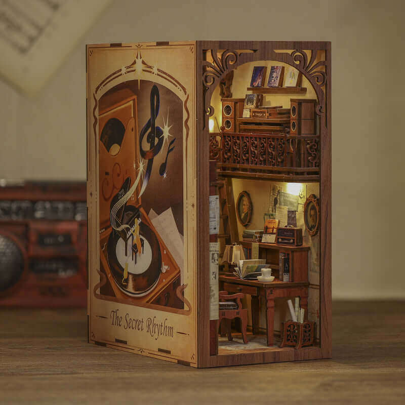 The Secret Rhythm Book Nook | Miniacraft (Dust Cover Included)