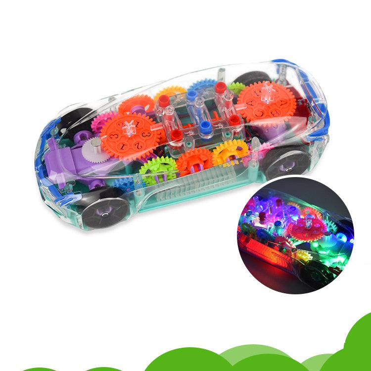 Concept Racing Car Toy | Transparent Car with LED Lights & Music