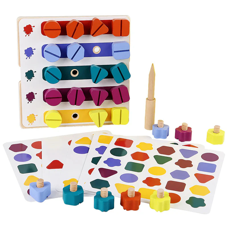 Screw & Play Board | Develop Fine Motor Skills Through Fun