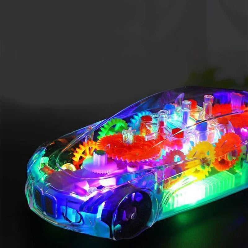 Concept Racing Car Toy | Transparent Car with LED Lights & Music