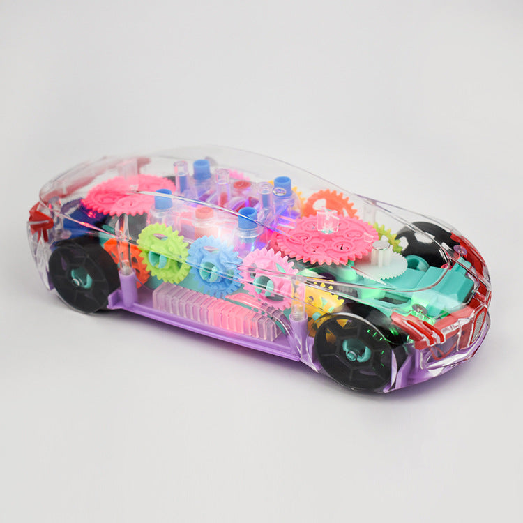 Concept Racing Car Toy | Transparent Car with LED Lights & Music