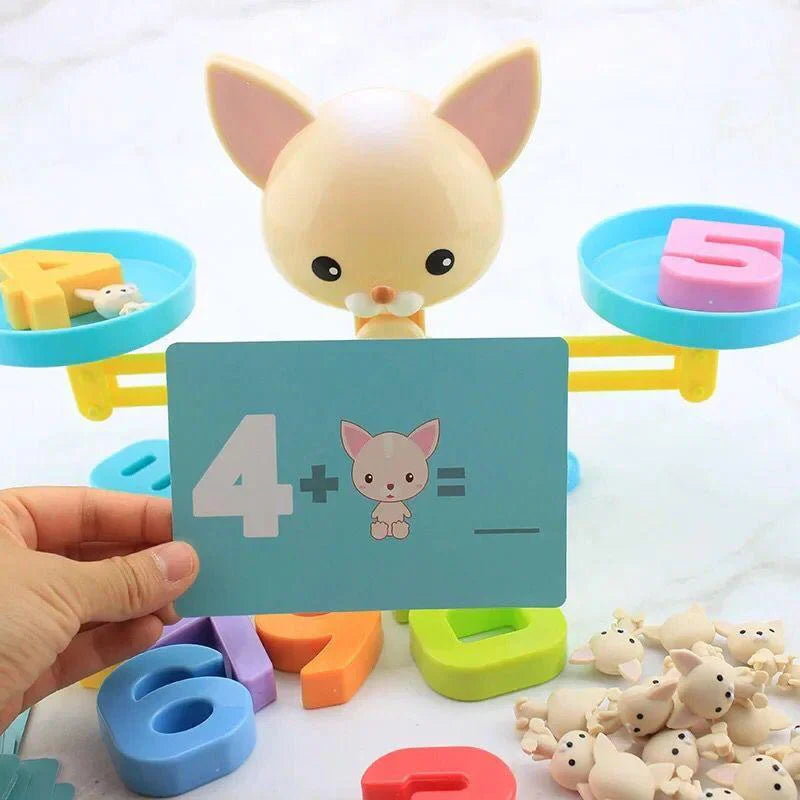 Wooden Montessori Math Scale - Learning to Count