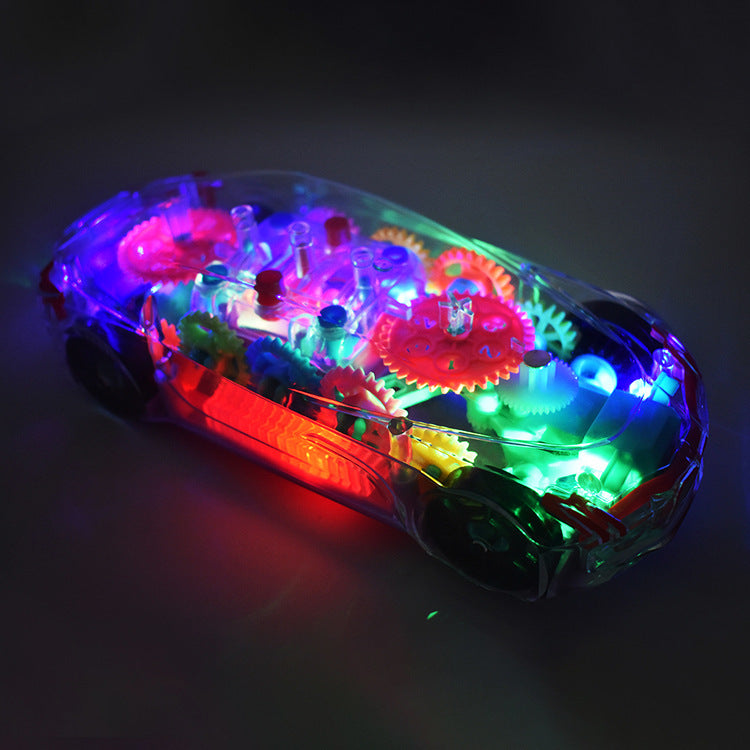 Concept Racing Car Toy | Transparent Car with LED Lights & Music