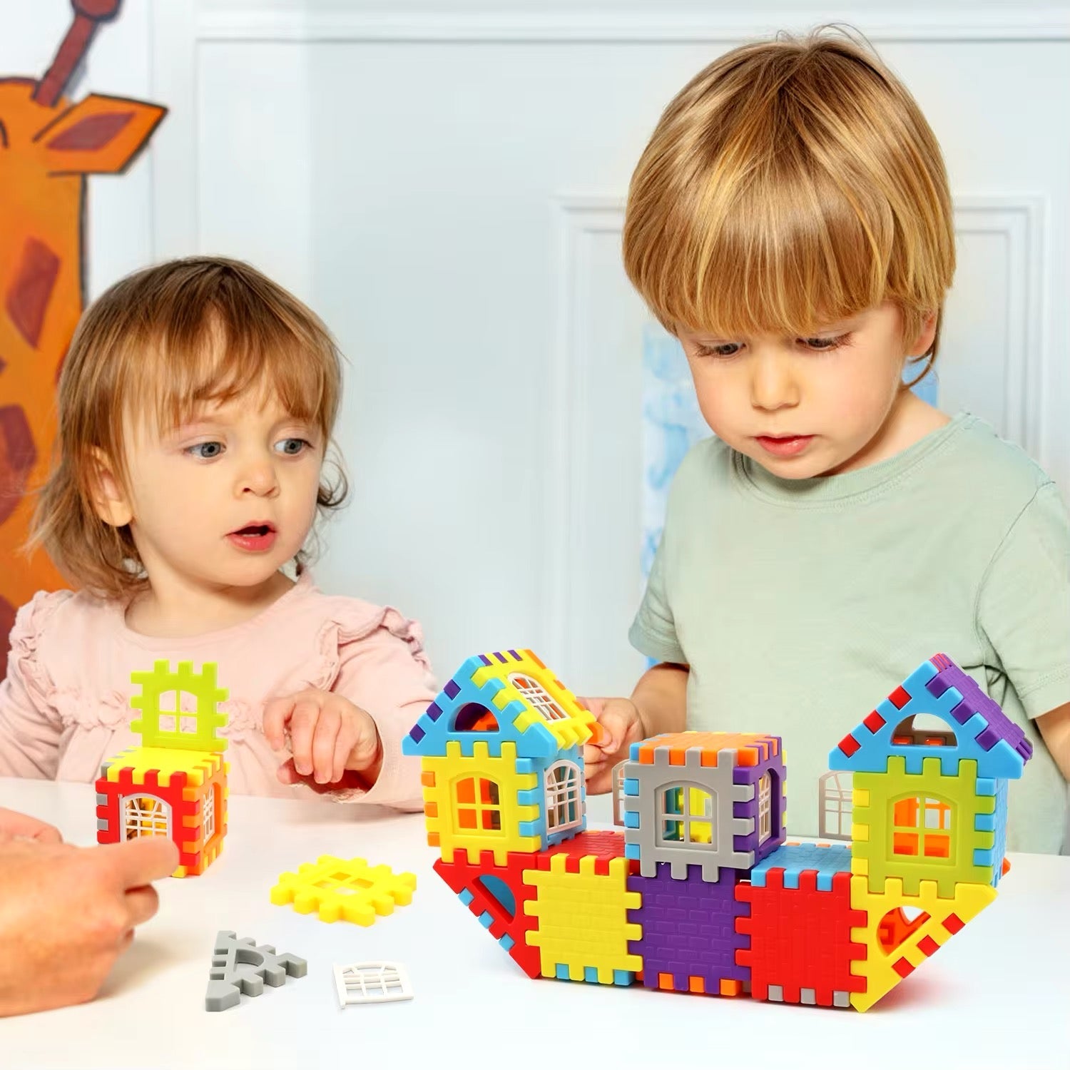 Montessori Window Building Blocks for Kids