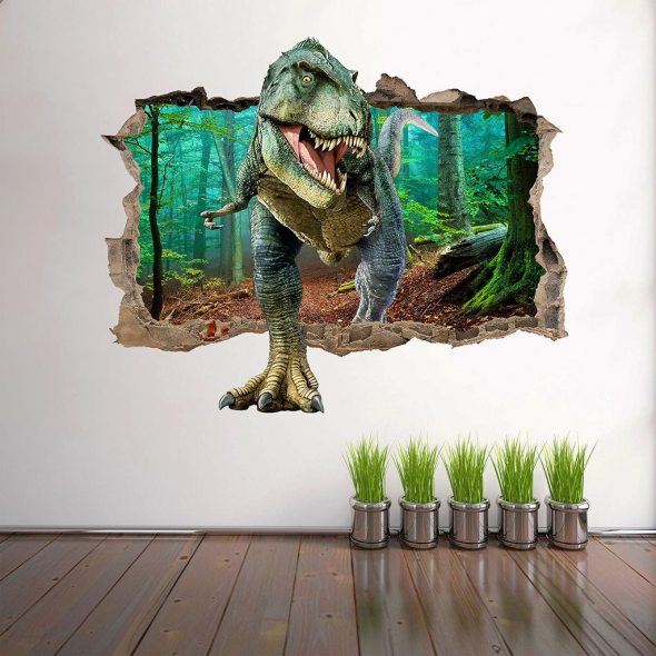 3D Jurassic Park World Dinosaur Wall Sticker Decal