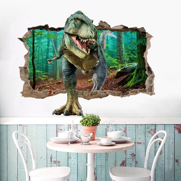 3D Jurassic Park World Dinosaur Wall Sticker Decal