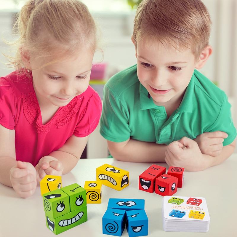 Montessori Monsters™- Wooden Cubes Puzzle