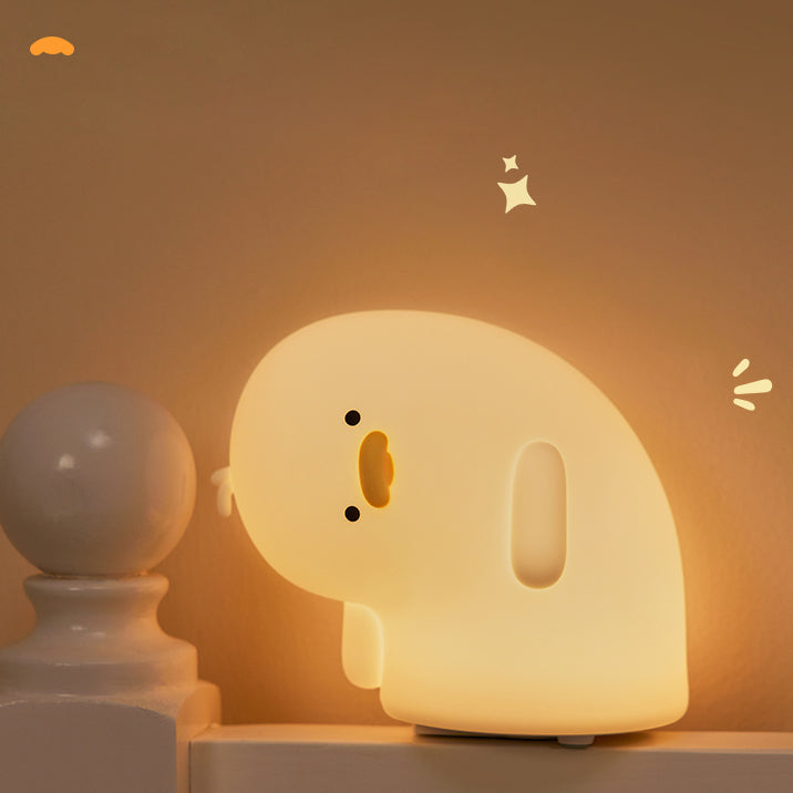 Cute Duck LED Squishy Night Light For Gift USB Rechargeable Duck Lamp