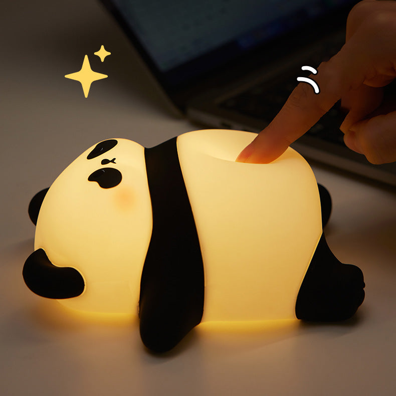 Lying Lazy Panda Night Light LED Tap Lamp Best Gift for Baby and Girl