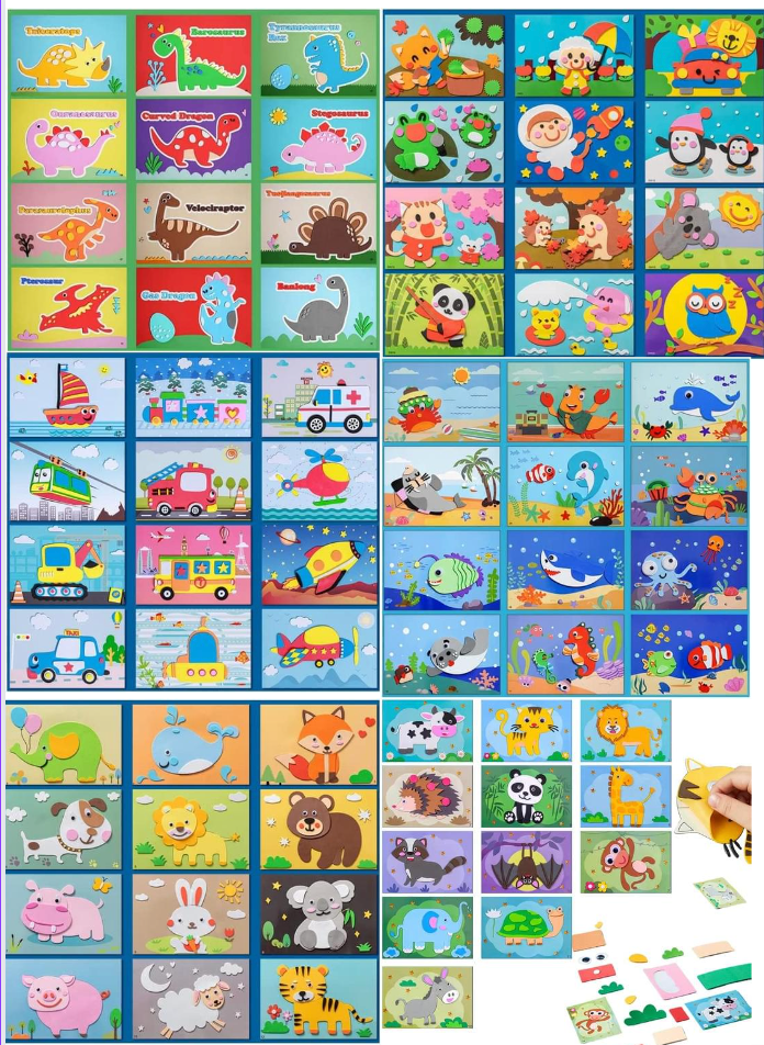 3D Sticker Puzzles (12 Sheets)