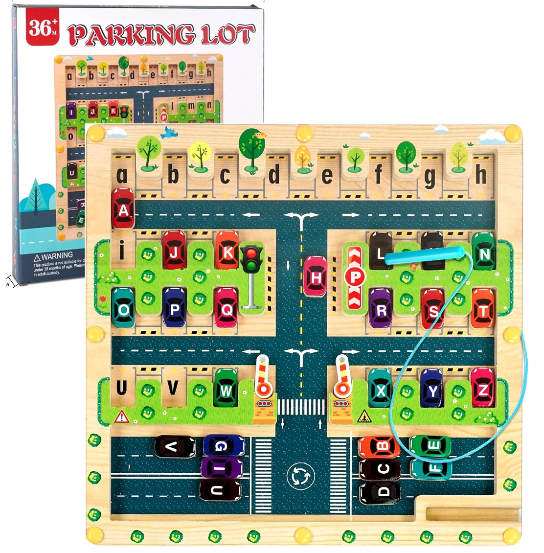 Montessori Vehicles Maze Board