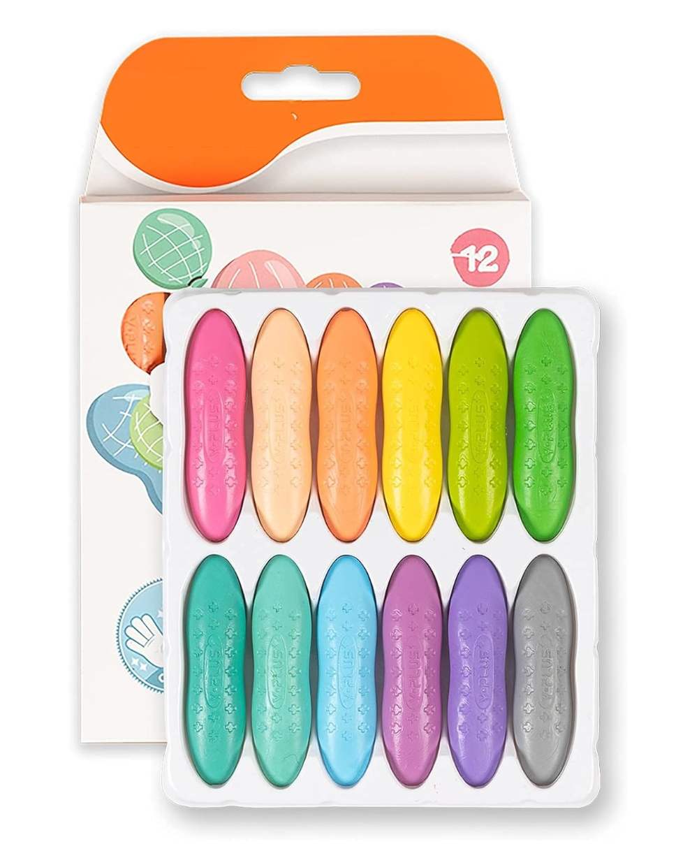 Peanut Crayons Drawing Set (12 pieces)