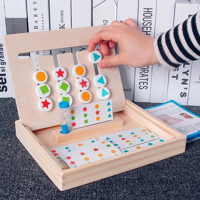 Educational Montessori Double Sided Matching Game Box